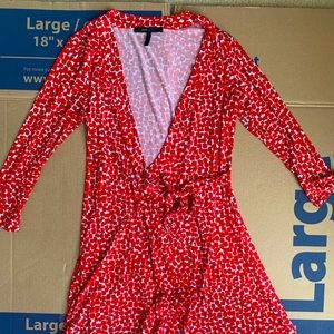 3/4 Sleeve Wrap Dress